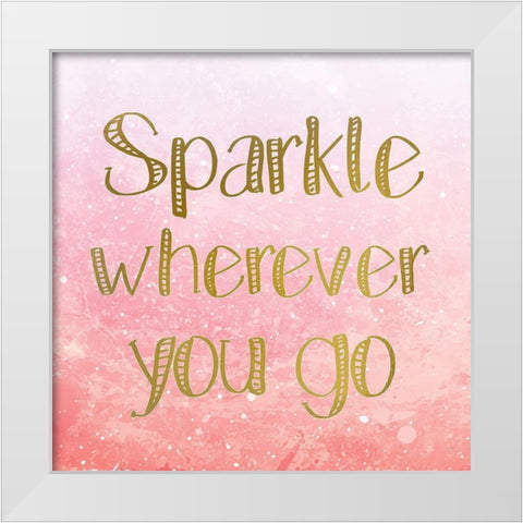 Magic is all Around 3 White Modern Wood Framed Art Print by Kimberly, Allen