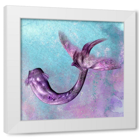 Mermaid at Heart 2 White Modern Wood Framed Art Print by Kimberly, Allen