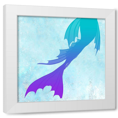 Mermaids 2 White Modern Wood Framed Art Print by Kimberly, Allen