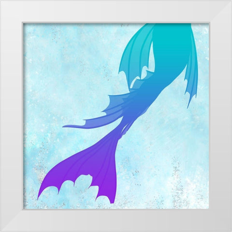 Mermaids 2 White Modern Wood Framed Art Print by Kimberly, Allen