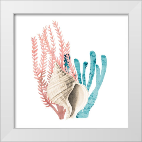 Coral Cove 2 White Modern Wood Framed Art Print by Kimberly, Allen