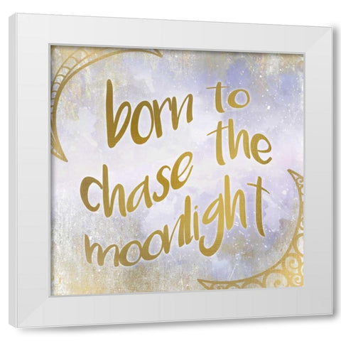 Born to Chase White Modern Wood Framed Art Print by Allen, Kimberly