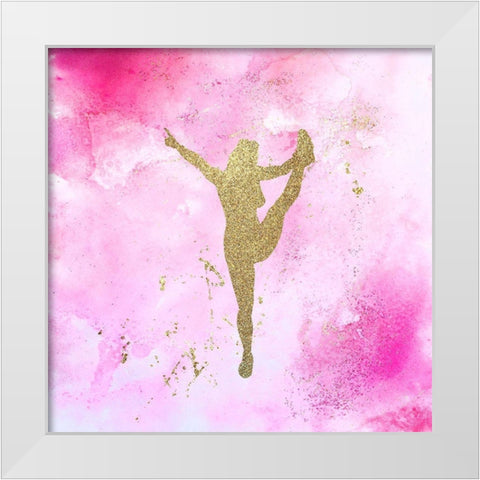 Cheer 3 White Modern Wood Framed Art Print by Kimberly, Allen