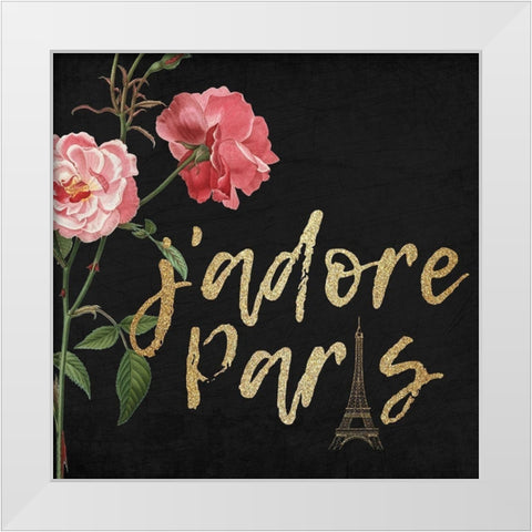 Darling 1 White Modern Wood Framed Art Print by Kimberly, Allen