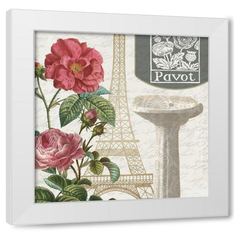 Salle de Bains 2 White Modern Wood Framed Art Print by Kimberly, Allen