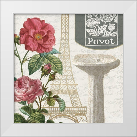 Salle de Bains 2 White Modern Wood Framed Art Print by Kimberly, Allen