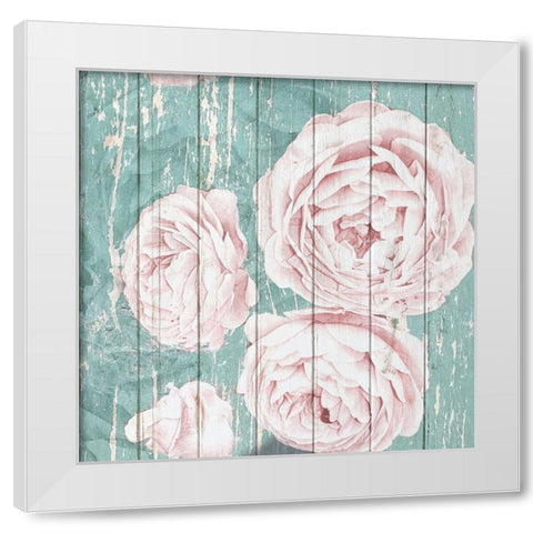 On Teal 2 White Modern Wood Framed Art Print by Kimberly, Allen