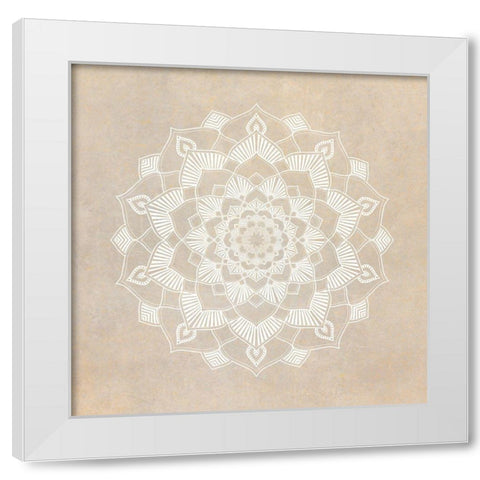 Mandala Animal 1 White Modern Wood Framed Art Print by Kimberly, Allen