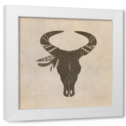 Mandala Animal 2 White Modern Wood Framed Art Print by Kimberly, Allen