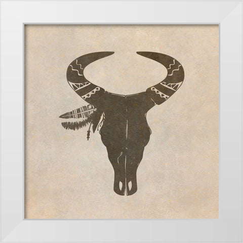 Mandala Animal 2 White Modern Wood Framed Art Print by Kimberly, Allen