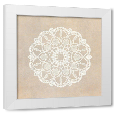 Mandala Animal 3 White Modern Wood Framed Art Print by Kimberly, Allen