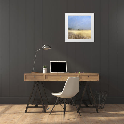 Countryside 1 White Modern Wood Framed Art Print by Kimberly, Allen