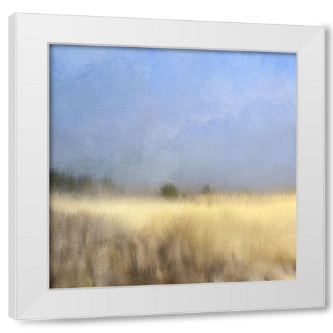 Countryside 1 White Modern Wood Framed Art Print by Kimberly, Allen