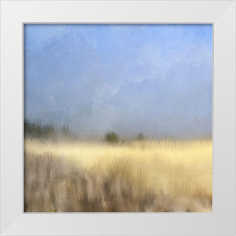 Countryside 1 White Modern Wood Framed Art Print by Kimberly, Allen