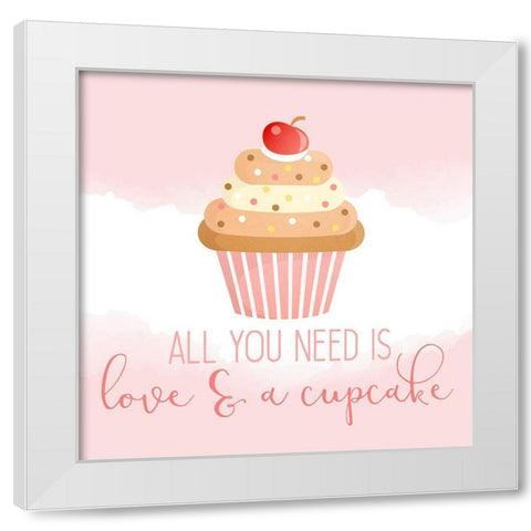 Sweet 1 White Modern Wood Framed Art Print by Kimberly, Allen