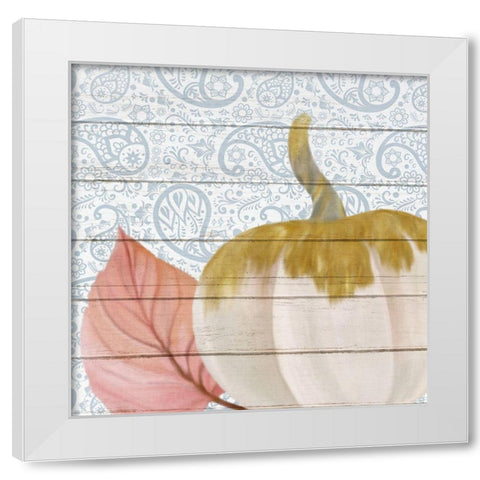 Paisley Fall 2 White Modern Wood Framed Art Print by Kimberly, Allen