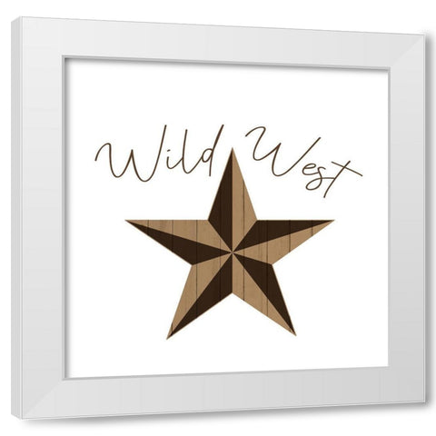 Western Star 4 White Modern Wood Framed Art Print by Kimberly, Allen