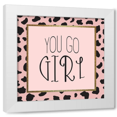 Sassy 1 White Modern Wood Framed Art Print by Kimberly, Allen