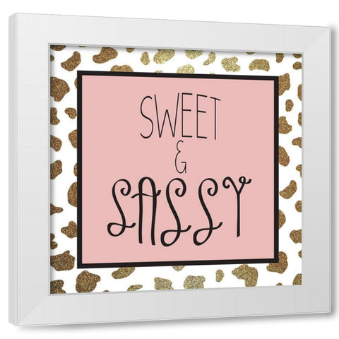 Sassy 2 White Modern Wood Framed Art Print by Kimberly, Allen