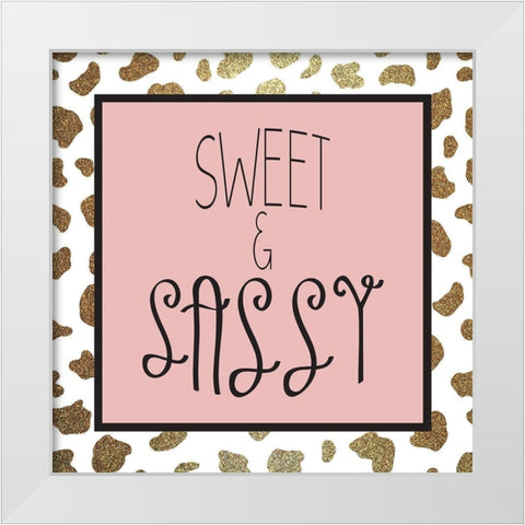 Sassy 2 White Modern Wood Framed Art Print by Kimberly, Allen