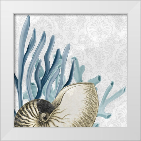Happiness Beach 2 White Modern Wood Framed Art Print by Kimberly, Allen