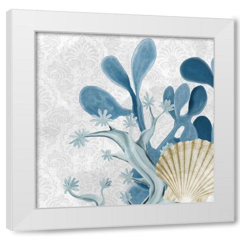 Happiness Beach 3 White Modern Wood Framed Art Print by Kimberly, Allen