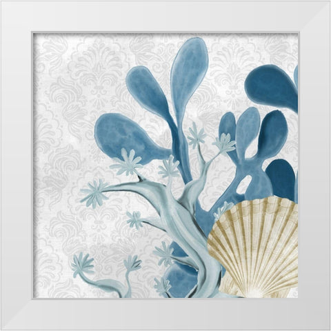 Happiness Beach 3 White Modern Wood Framed Art Print by Kimberly, Allen