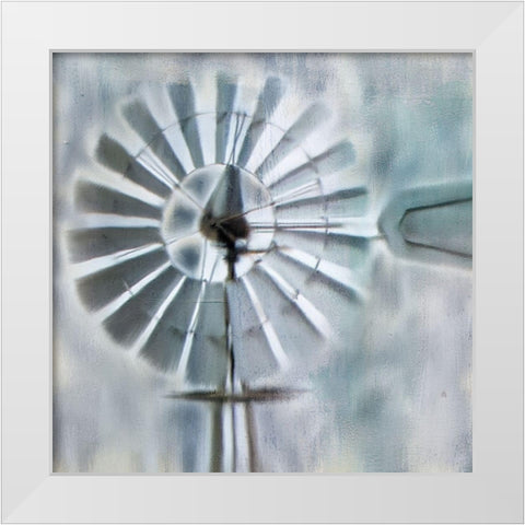In The Wind White Modern Wood Framed Art Print by Kimberly, Allen