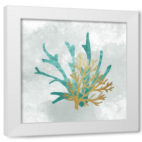 The Voice of the Sea 1 White Modern Wood Framed Art Print by Kimberly, Allen