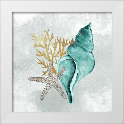 The Voice of the Sea 4 White Modern Wood Framed Art Print by Allen, Kimberly