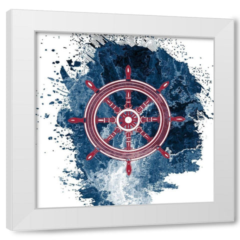 Free as the Sea 3 White Modern Wood Framed Art Print by Kimberly, Allen