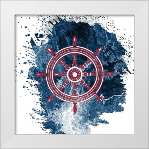 Free as the Sea 3 White Modern Wood Framed Art Print by Kimberly, Allen