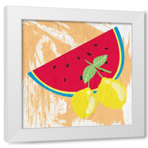 Summer Vibes 1 White Modern Wood Framed Art Print by Kimberly, Allen