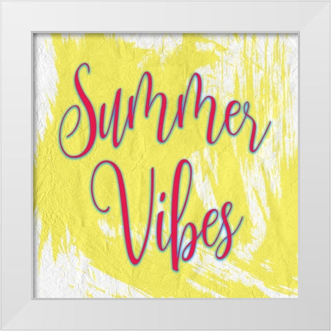 Summer Vibes 2 White Modern Wood Framed Art Print by Kimberly, Allen