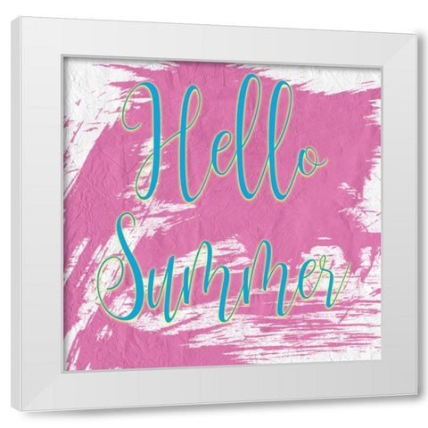 Summer Vibes 4 White Modern Wood Framed Art Print by Kimberly, Allen