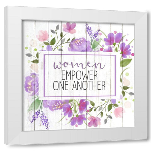 Women Empower White Modern Wood Framed Art Print by Kimberly, Allen
