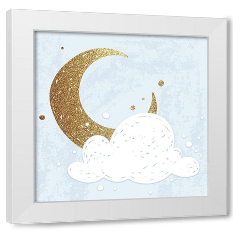 Good Night 1 v2 White Modern Wood Framed Art Print by Kimberly, Allen
