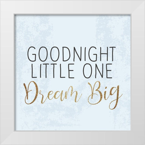 Good Night 2 White Modern Wood Framed Art Print by Kimberly, Allen
