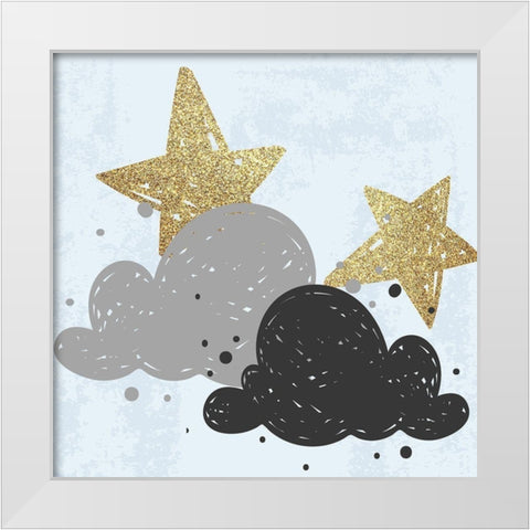 Good Night 3 White Modern Wood Framed Art Print by Kimberly, Allen