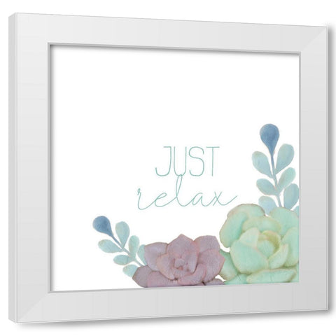 Just Breathe 2 White Modern Wood Framed Art Print by Kimberly, Allen