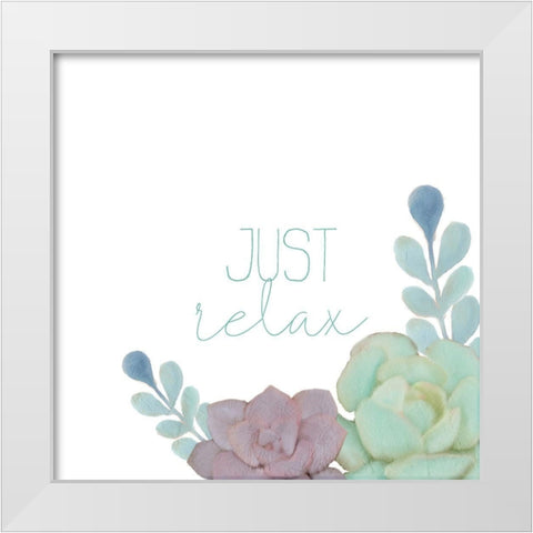 Just Breathe 2 White Modern Wood Framed Art Print by Kimberly, Allen