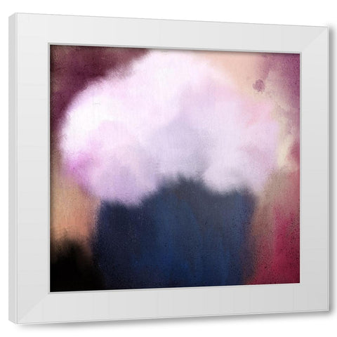 Abstract Bloom White Modern Wood Framed Art Print by Kimberly, Allen