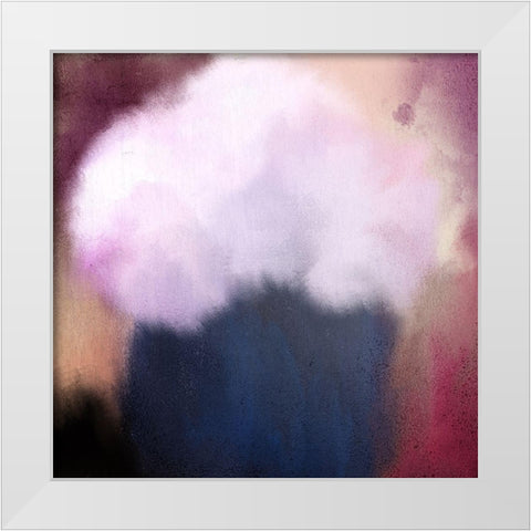 Abstract Bloom White Modern Wood Framed Art Print by Kimberly, Allen