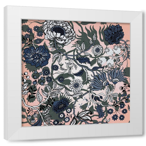 Tropic Flower 2 White Modern Wood Framed Art Print by Kimberly, Allen