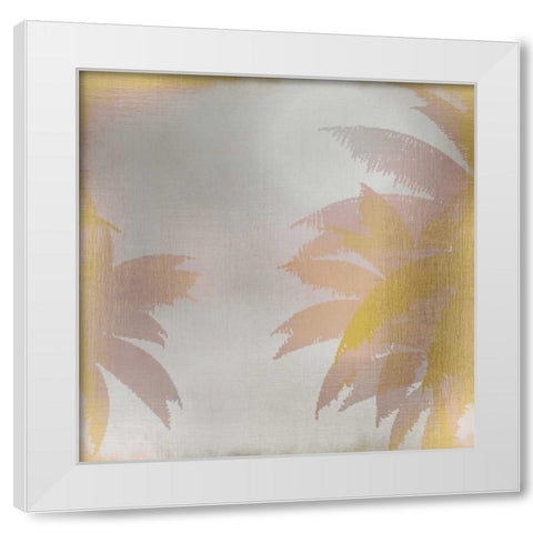 Palms at Sunset 2 White Modern Wood Framed Art Print by Allen, Kimberly