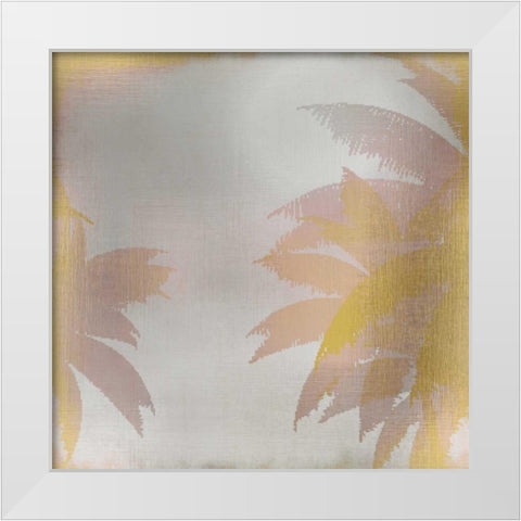 Palms at Sunset 2 White Modern Wood Framed Art Print by Allen, Kimberly