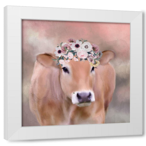 Bessie White Modern Wood Framed Art Print by Kimberly, Allen