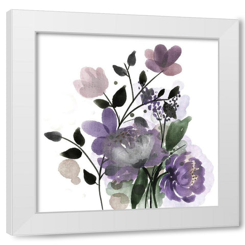 Wildflowers 2 White Modern Wood Framed Art Print by Kimberly, Allen