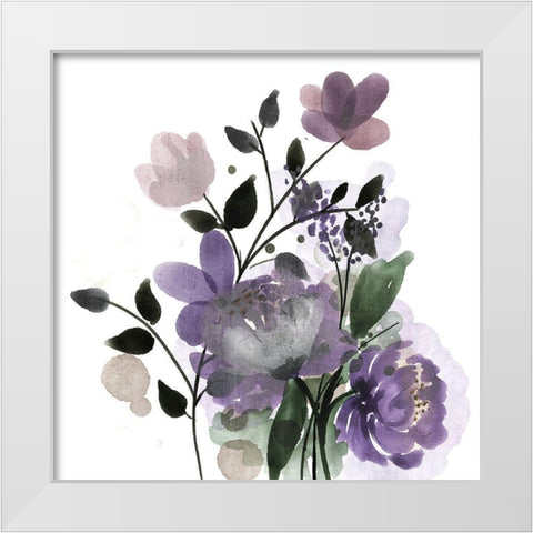 Wildflowers 2 White Modern Wood Framed Art Print by Kimberly, Allen