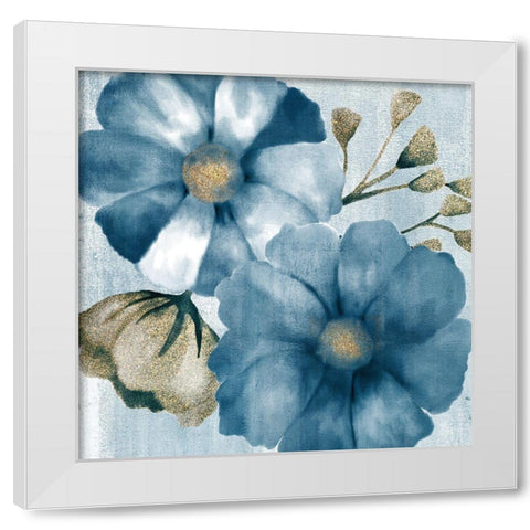 Painted Indigo White Modern Wood Framed Art Print by Kimberly, Allen
